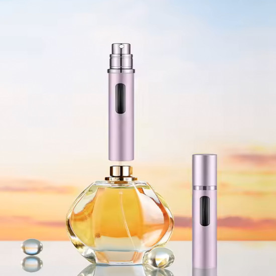 Атомайзер для парфумів алюмінієвий, рожевий