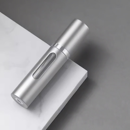 Атомайзер для парфумів алюмінієвий, сріблястий