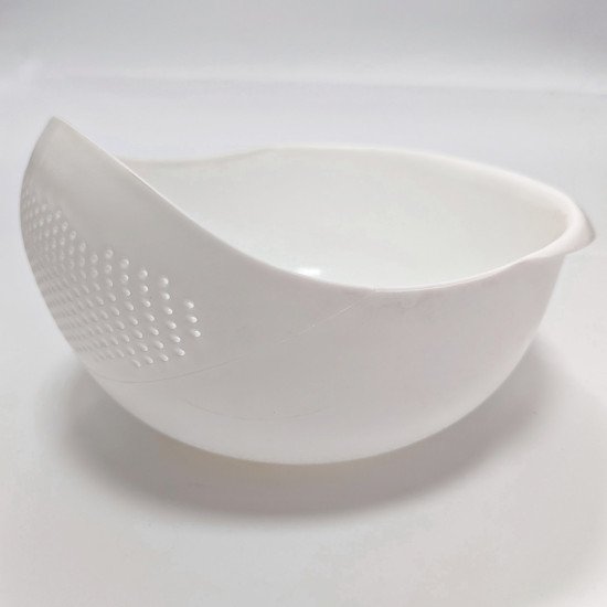 Дуршлаг із харчового пластику, колір білий