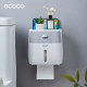 Настінний тримач-підставка для туалетного паперу Ecoco, сірий