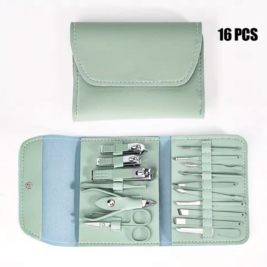 Набір для манікюру, колір зелений