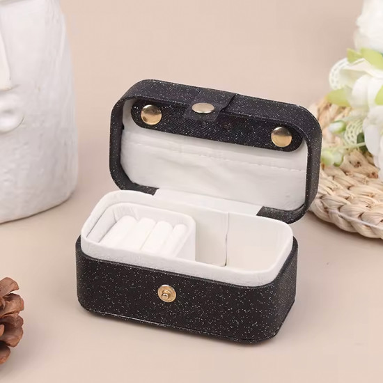 Органайзер-бокс для зберігання прикрас, чорний