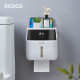 Настінний тримач-підставка для туалетного паперу Ecoco, чорний