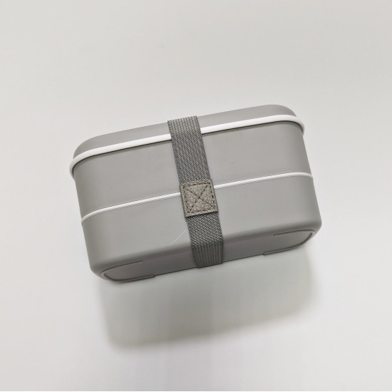 Бенто-бокс для обіду, колір сірий
