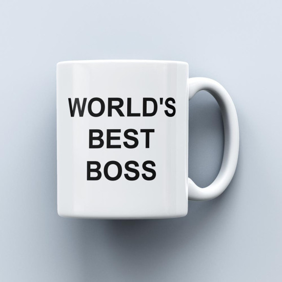 Чашка з написом World's Best Boss з серіалу Офіс 330 мл