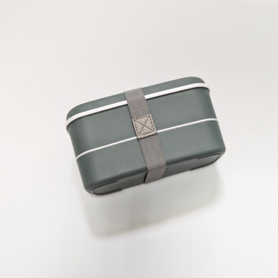 Бенто-бокс для обіду, колір сіро-зелений