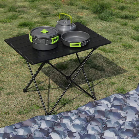 Стіл туристичний розкладний, чорний