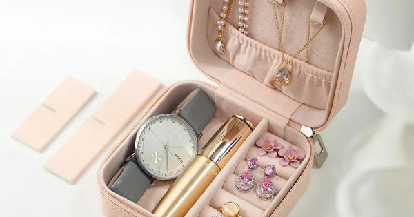 Органайзер для прикрас, колір рожевий